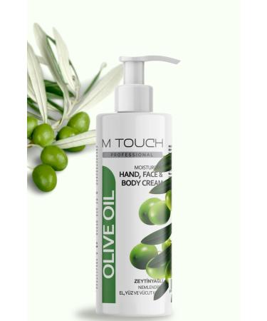 mtouch 0 Natural M TOUCH Olive Oil Moisturizing Cream - Hand Face and Body 250g