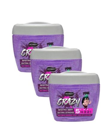 Hobby Professional Extra Hard Hair Gel 700 Ml 3 Pieces