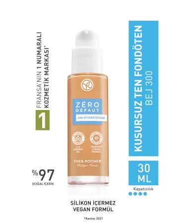 Yves Rocher Flawless Skin Foundation-Beige 300-30 ml-56713