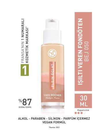 Yves Rocher Detox Effect Luminous Foundation - Beige 050 - 30 Ml - 63154