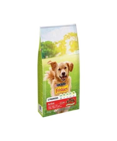 Friskies Active Steak Adult Dog Food 10 Kg - Buy Online on GoSupps.com