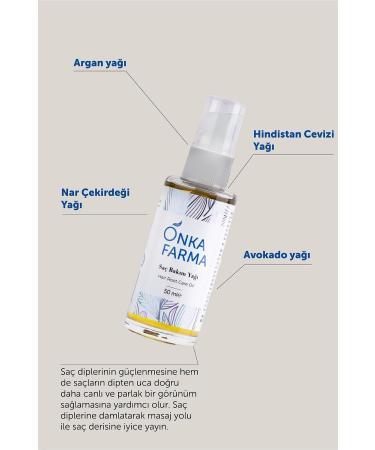 OnkaFarma Onka Farma Hair Care Oil - 0 Natural Content Nourishing Moisturizing Effective Anti-Breakage - 50 ml - Buy Online on GoSupps.com