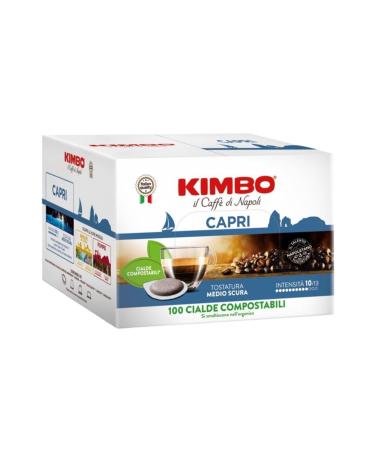 Kimbo Cialde Capri Flat Pod Compatible Capsule Coffee (Box of 100)