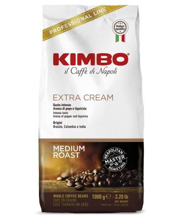 Kimbo Extra Cream Espresso Coffee Beans 1 Kg