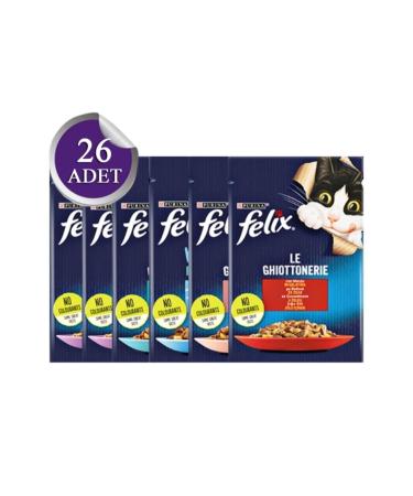 FELIX Felix Mixed Package Pouch Cat Food 26 X 85 Gr