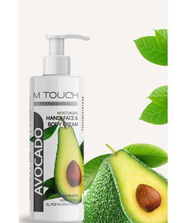mtouch 0 Natural Avocado Moisturizing Cream - Hand Face and Body 250g