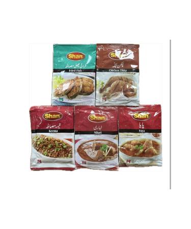 Shan Special 5 Piece (fried fish-paya-nihari-chicken tikka-keema) MASALA