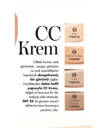 Farmasi Farmasi Cc Cream Medium 50 Ml 03 - Buy Online on GoSupps.com