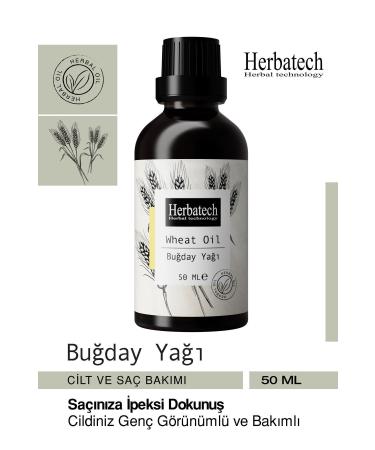 Herbatech Wheat Oil 50ml Effective for Hair Care and Skin Care
