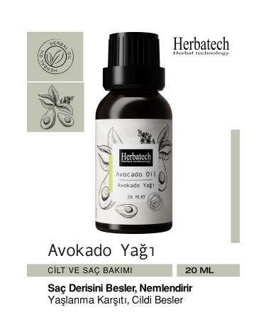 Herbatech Avocado Oil 20ml Hair Care And Skin Care Effective