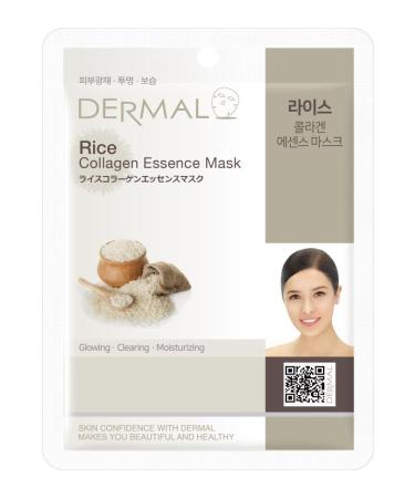 Dermal Purifying Moisturizing and Tone Equalizing Rice Extract Collagen Mask 23 Gr - Buy Online on GoSupps.com