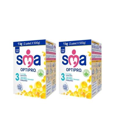 SMA Optipro Probiotic 3 1- 3 Years Follow-On Milk 1000 Gr X 2 Pieces
