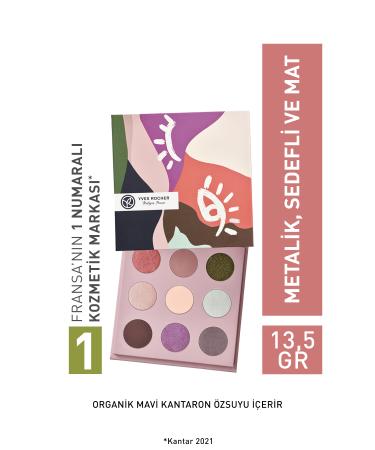 Yves Rocher 9-Eyeshadow Palette - Lilac-18518