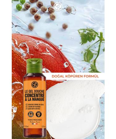 Yves Rocher Concentrated Shower Gel - Refreshing Mango & Coriander - 100ml - Buy Online on GoSupps.com