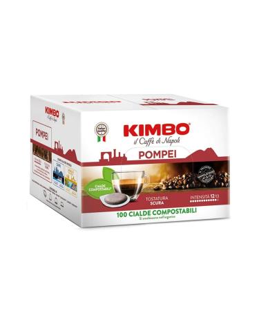 Kimbo Cialde Pompei Flat Pod Compatible Capsule Coffee (Box of 100)