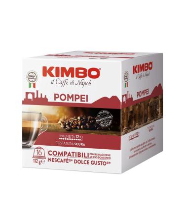 Kimbo Pompei Dolce Gusto Compatible Capsule Coffee (Box of 16)