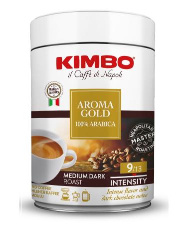 Kimbo Aroma Gold + Espresso Napoli + Decaffeinato Filter Coffee Canister (250 Gr) - Buy Online on GoSupps.com