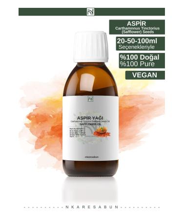 nkare Safflower Oil 0 Pure Natural Cold Pressed Oil 50 ml