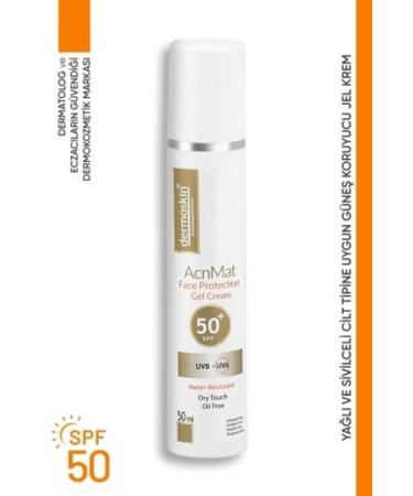 Dermoskin ACNMAT SPF 50+ SUNSCREEN GEL CREAM 50ML DEMBA5172 - Buy Online on GoSupps.com