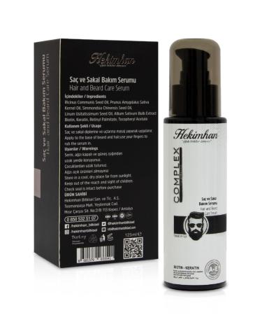 Hekimhan Men's Hair and Beard Care Serum Shiny and Thick 125 ml - Buy Online on GoSupps.com