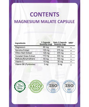 Gokcek Healing Magnesium Malate Capsule X 2 - Buy Online on GoSupps.com