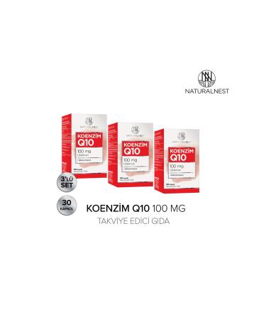 Natural Nest Q10 Capsule Food Supplement 30 Capsules 3 Boxes