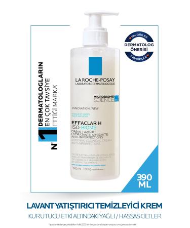 La Roche Posay LA ROCHE POSSAY EFFACLAR H ISOBIOME LAVENDER CLEANSING CREAM 390ML