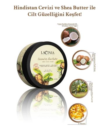 Lacinia Coconut & Shea Butter Oil Skin Care Cream 150 ml - Buy Online on GoSupps.com