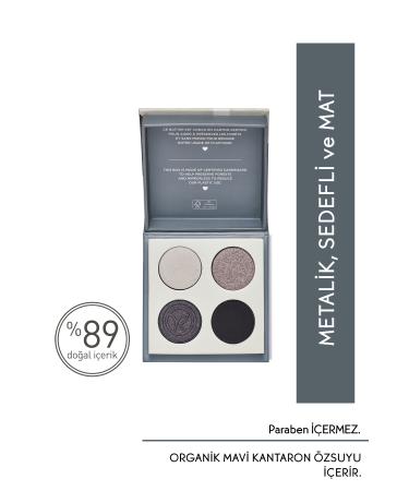 Yves Rocher 4-Pack Eyeshadow Palette - Granite Black-5.9 G