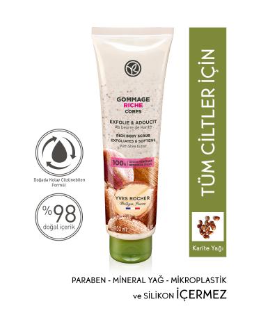 Yves Rocher Nourishing Purifying Body Scrub - Shea-150 ml