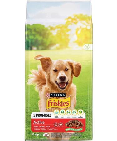 Friskies Active Steak Adult Dog Food 10 Kg