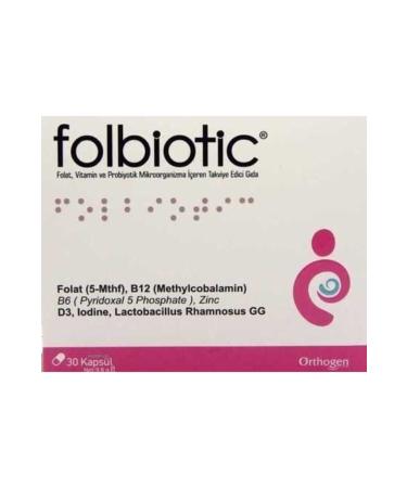 Orthogen Folbiotic Folic Acid 30 Capsules