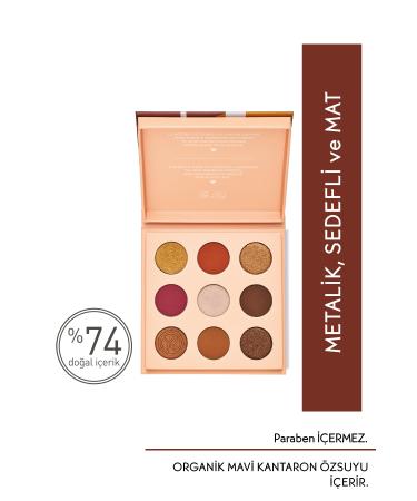 Yves Rocher 9-Piece Eyeshadow Palette - Earth-13.5 G