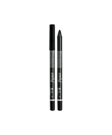 EMILY Eyeliner Black 12 Pieces Waterproof Black Pencil - Buy Online on GoSupps.com