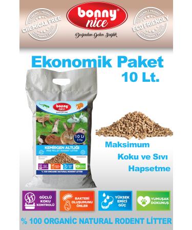 Bonny Nice Pine Pellet Rodent Bedding 5 Kg 9 L - Buy Online on GoSupps.com