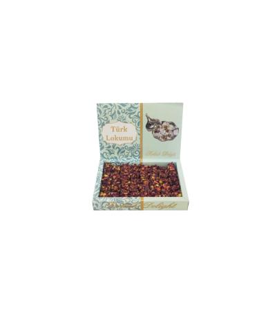 LokumBox Rose Petals Double Roasted Pistachio Turkish Delight 500g.