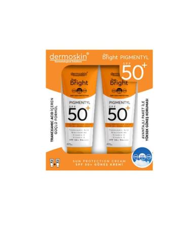 Dermoskin BE BRIGHT PIGMENTYL SPF50 SUN CREAM 75 ML 2 piecesDEMBA5170