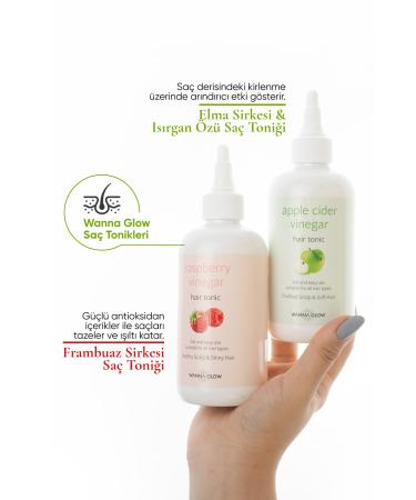 Wanna Glow Apple Cider Vinegar and Nettle Extract Anti-Grease and Anti-Dandruff Hair Tonic 250 ml - Buy Online on GoSupps.com