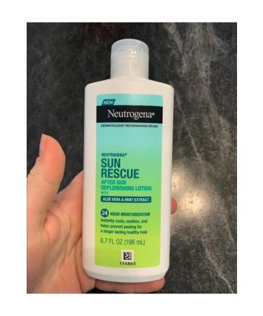 Neutrogena Sun Rescue After Sun Replenishing Lotion Aloe Vera & Mint Extract After Sun Lotion 198 ml