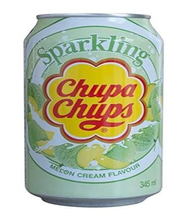 Chupa Chups Sparkling Melon & Cream Flavor Soda 345 Ml