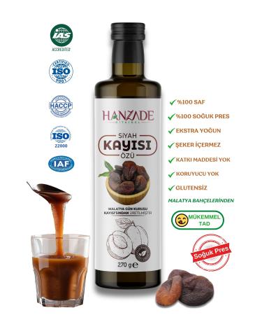 Hanzade Herbal Black Apricot Extract 270 Gr x 2 Pieces Does Not Contain Sugar and Glucose - Buy Online on GoSupps.com