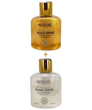 NeoCure PEARL AND GOLD SHINING BODY SHINY CARE OIL 100 ML - SET OF 2