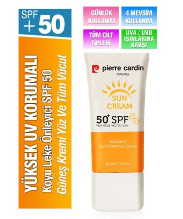 Pierre Cardin High UV Protection Dark Spot Prevention SPF 50 Sun Cream Face and Whole Body 50 ml - Buy Online on GoSupps.com