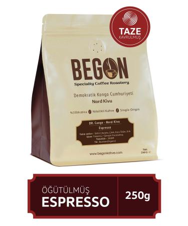 BEGON Nord Kivu Premium Espresso (GROUND) Coffee 250g