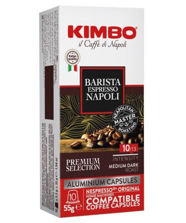 Kimbo Barista Espresso Napoli Nespresso Compatible Capsule Coffee (Aluminum) (Box of 10)