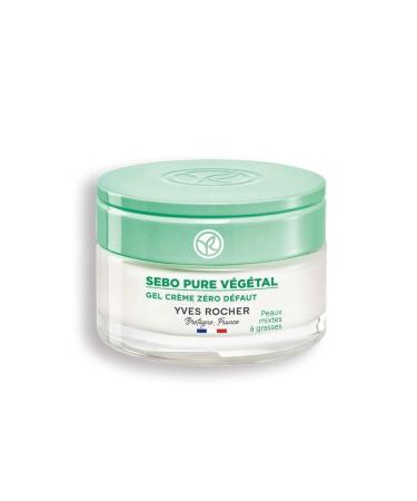 Yves Rocher Balancing and Mattifying Zinc Salicylic Acid Gel Cream Sebo Pure Vegetal 50 ml for Combination and Oily Skin