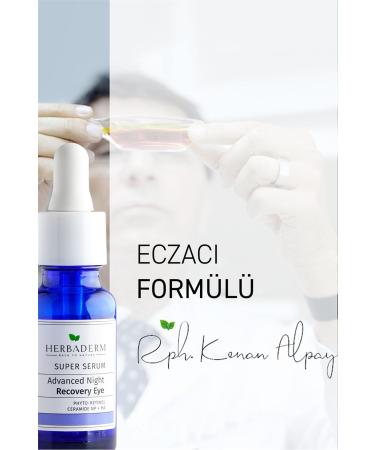 Herbaderm Anti-Wrinkle Brightening Night Eye Contour Serum Advanced Night Recovery (BAKUCHIOL) - Buy Online on GoSupps.com
