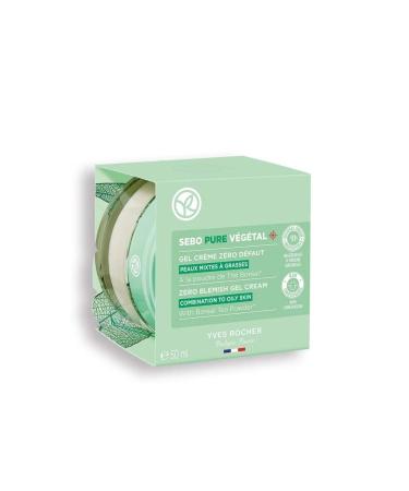 Yves Rocher Balancing and Mattifying Zinc Salicylic Acid Gel Cream Sebo Pure Vegetal 50 ml for Combination and Oily Skin - Buy Online on GoSupps.com