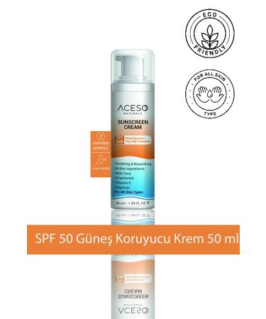 Aceso Naturals SPF 50 Sunscreen Cream 50 ml