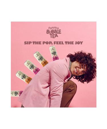 the boba co Popping Bubble Tea - Strawberry and Lemon Flavored Green Tea Drink Set of 3 - Buy Online on GoSupps.com